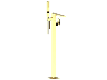 VITA DUE 35596 - Floor standing bathtub mixer with hand shower by Rubinetterie Frattini - view 3